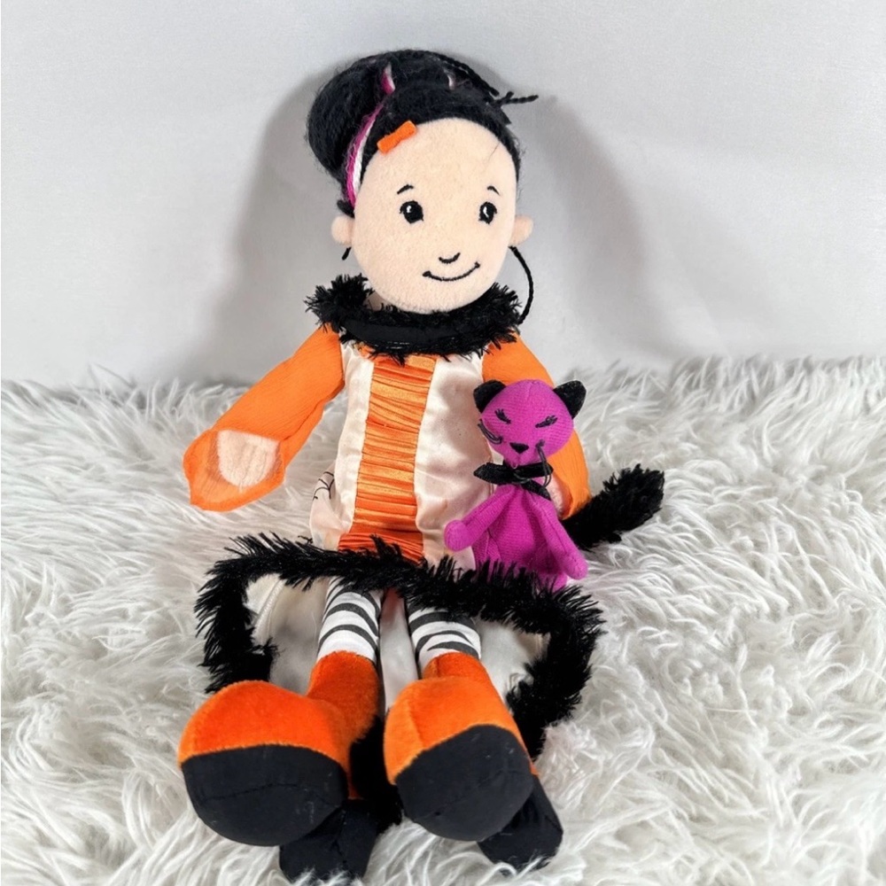 Groovy Girls Halloween Cinder Sue Magenta Cat Doll Plush Soft Toy Witch HTF